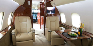 Bombardier Global 5000 view for Europe charter