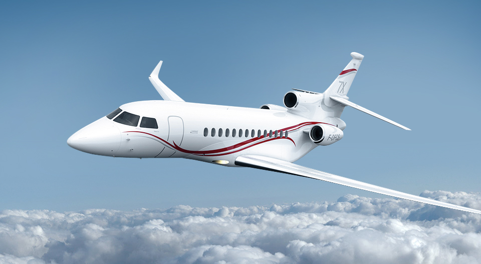 Dassault Falcon 7X cabin for Europe charter