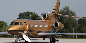 Dassault Falcon 7X view for Europe charter